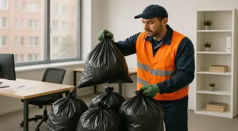 Уборка и вывоз мусора после мероприятий в Железнодорожном в октябре